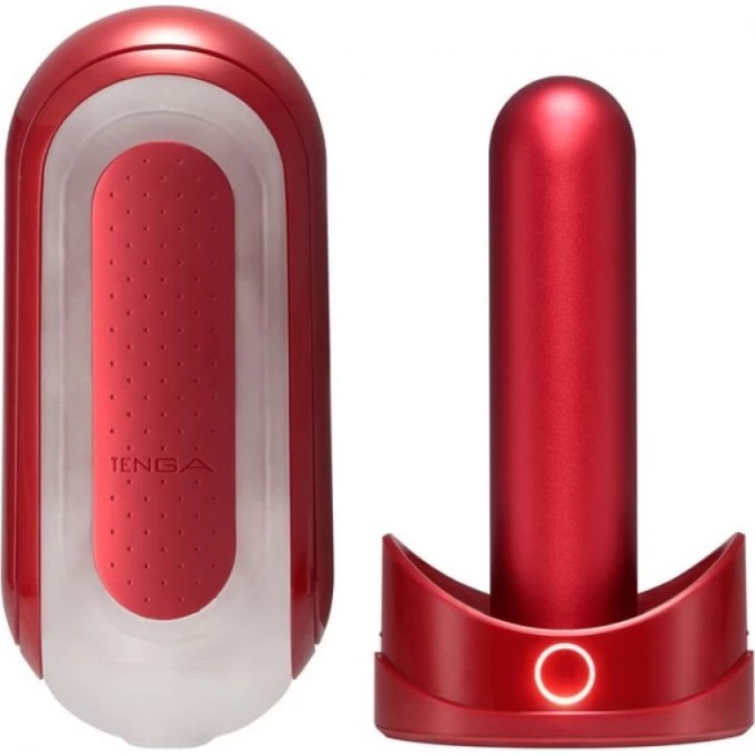 Мастурбатор с подогревом TENGA FLIP ZERO RED WARMING + Подарок TFZ-003W